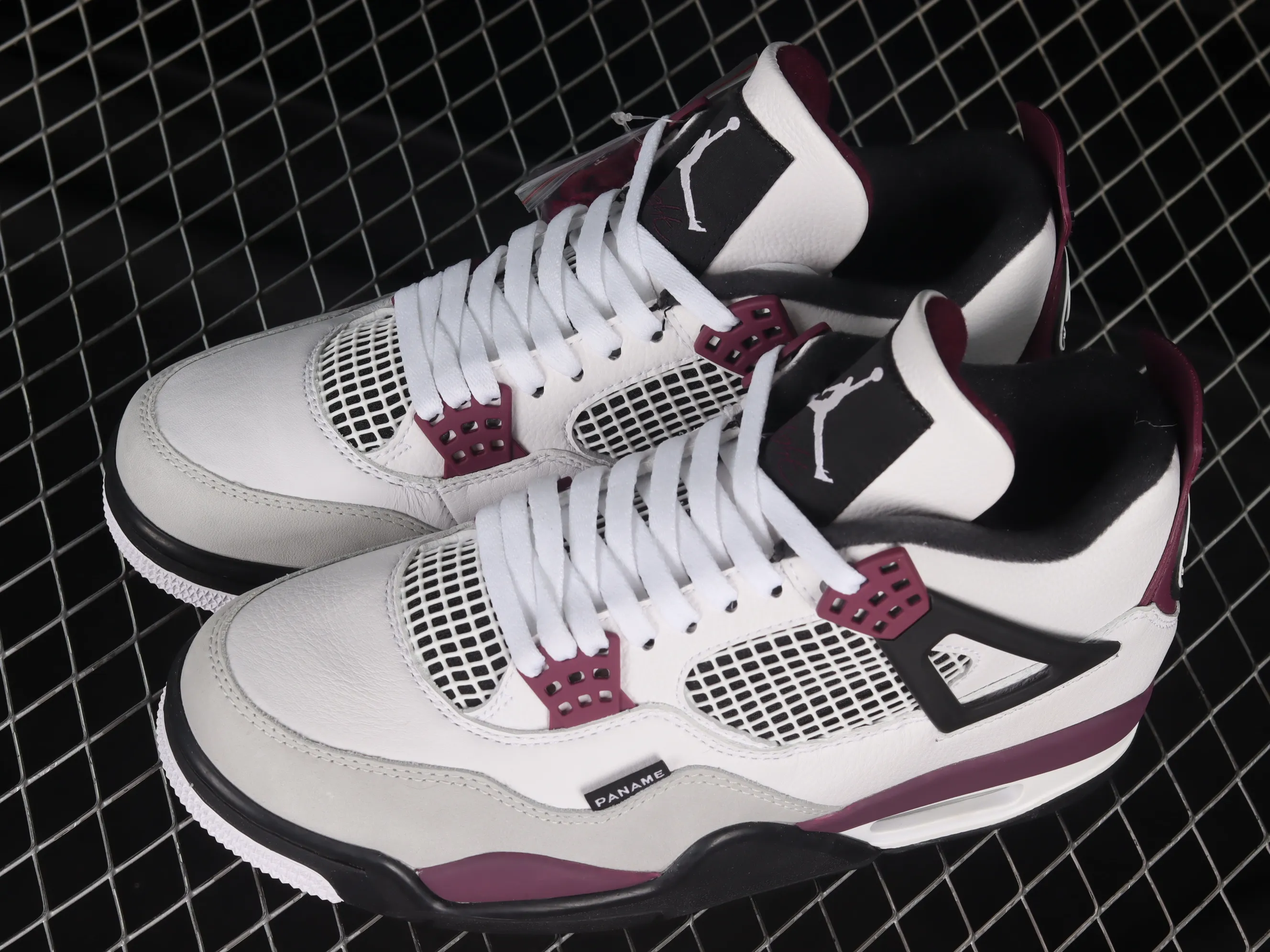 All categories Air Jordan Jordan series basketball shoes Air Jordan 4 pure original version Air Jordan 4 Retro PSG AJ4 Joe 4 Paris full first layer white and purple Paris Saint-Germain famous CZ5624-100